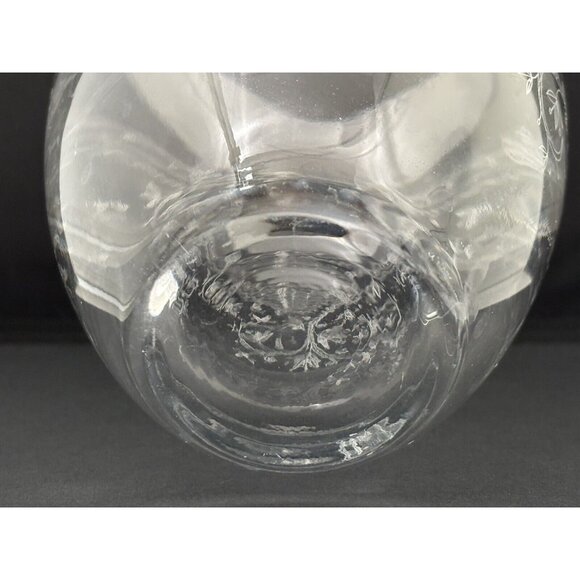 Vintage Bohemia Hand Made Crystalex Jar with Etched Design 9.5" Tall - Picture 8 of 8